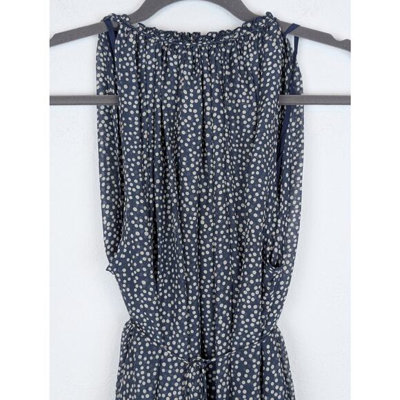 Graumann Dress Polka Dot Flowy Pinup Rockabilly Denmark Designer Blue Size S - Picture 5 of 10